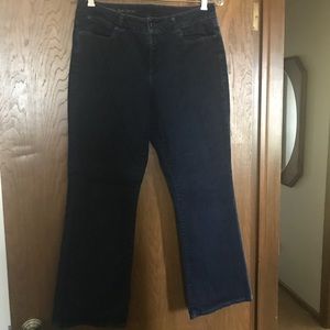 Talbots blue curvy boot cut jeans